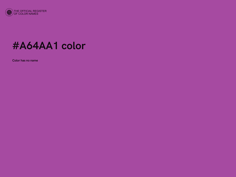 #A64AA1 color image