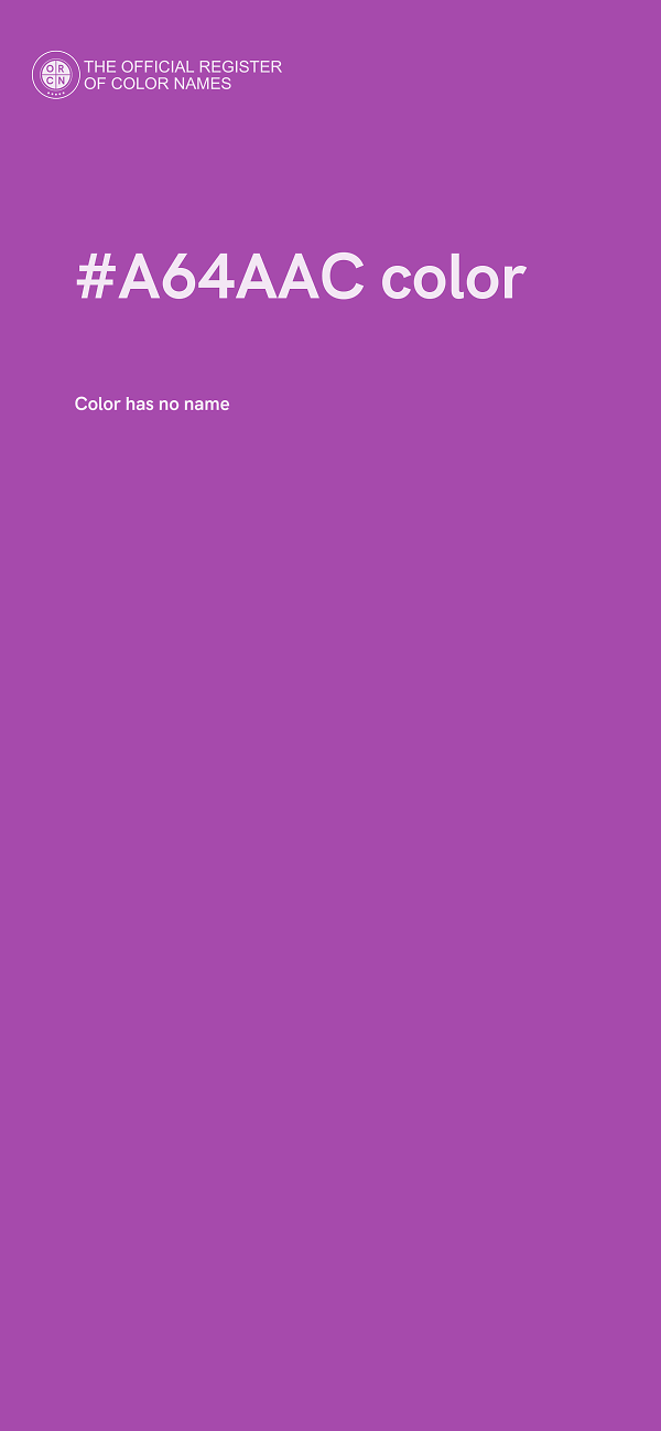 #A64AAC color image