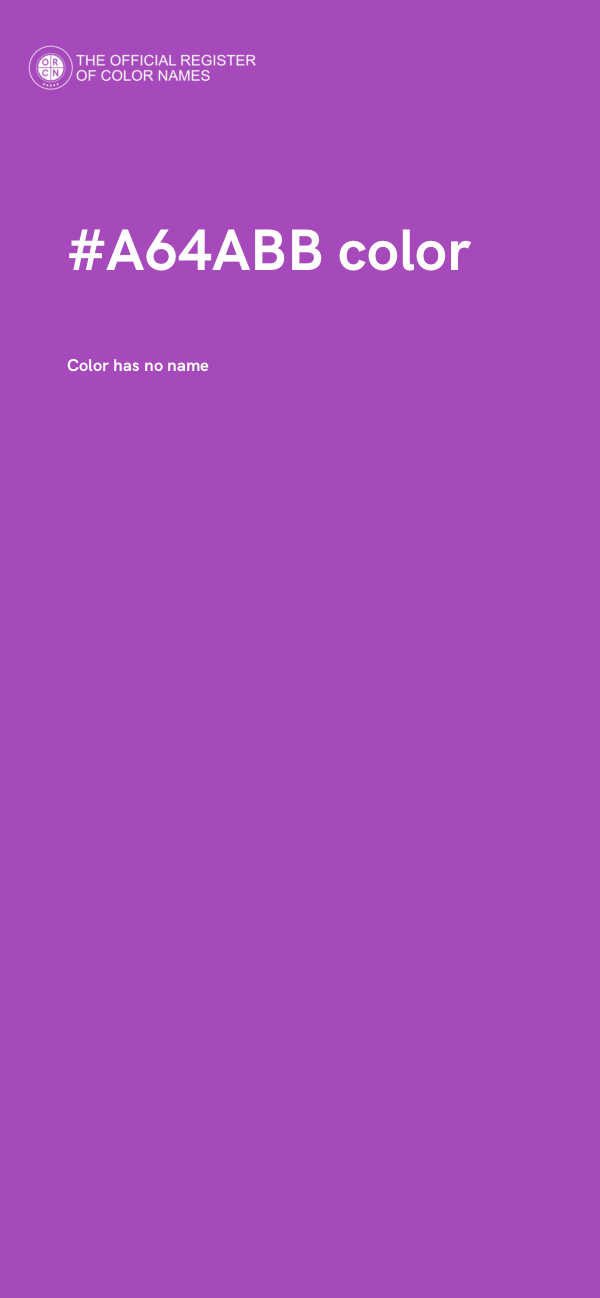 #A64ABB color image