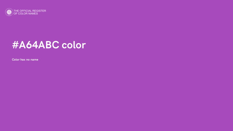 #A64ABC color image