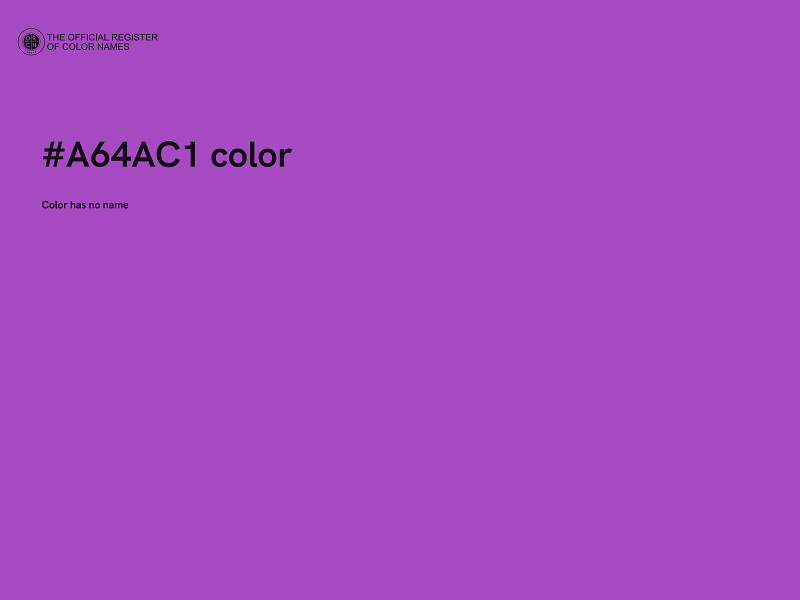#A64AC1 color image