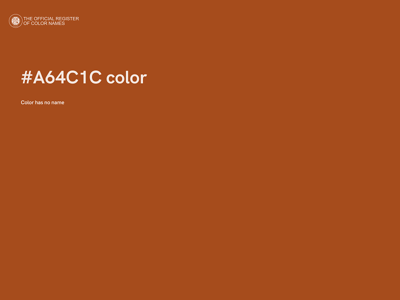 #A64C1C color image