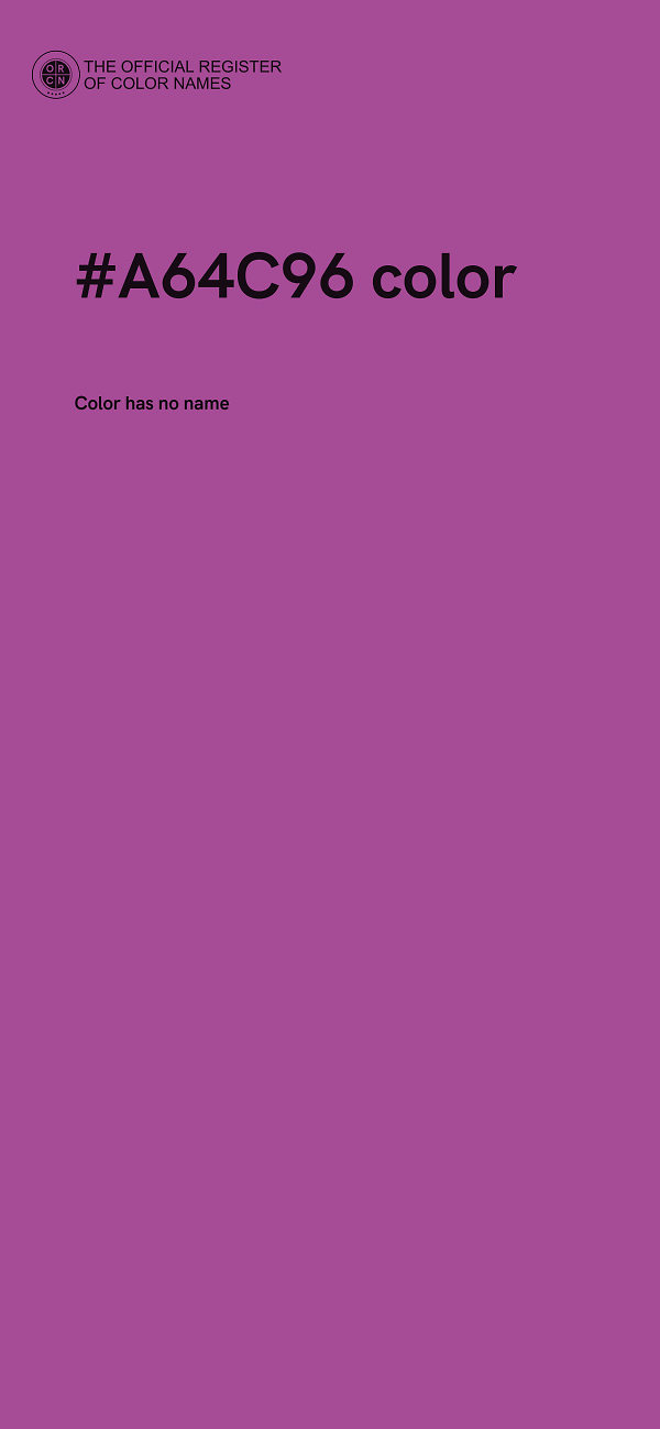 #A64C96 color image