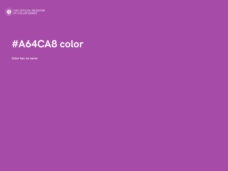 #A64CA8 color image