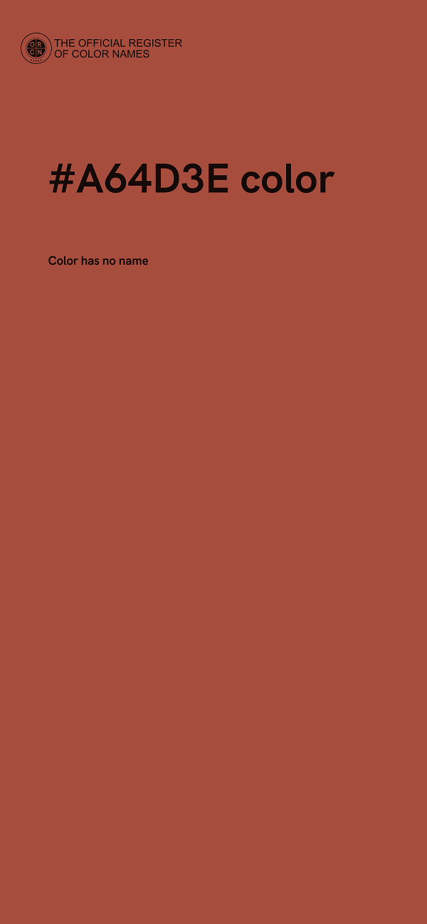 #A64D3E color image