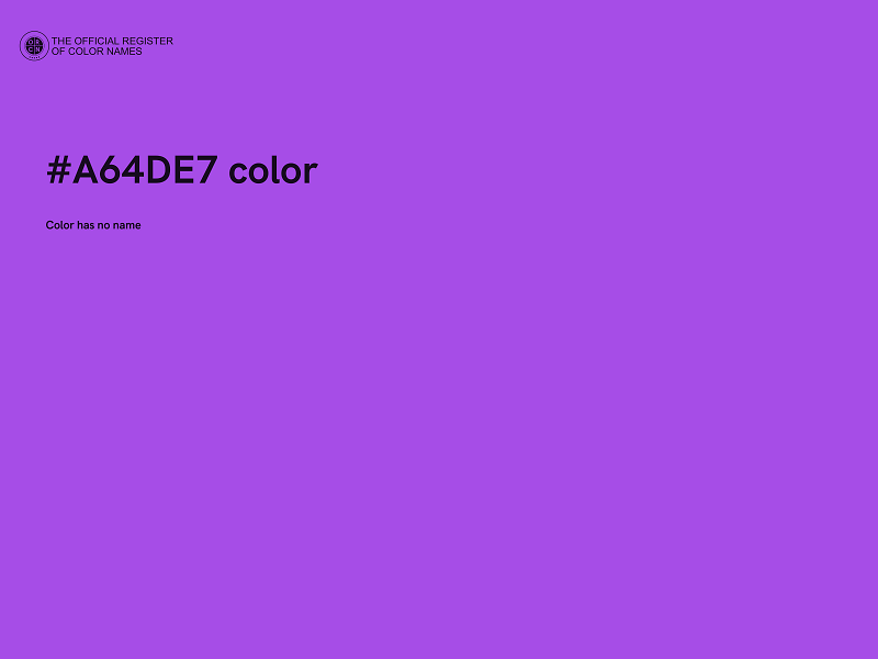 #A64DE7 color image