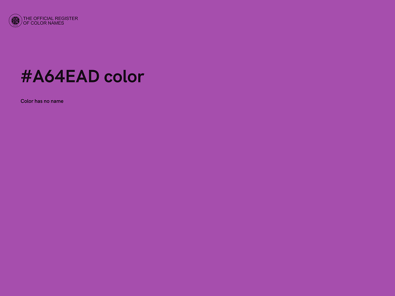 #A64EAD color image