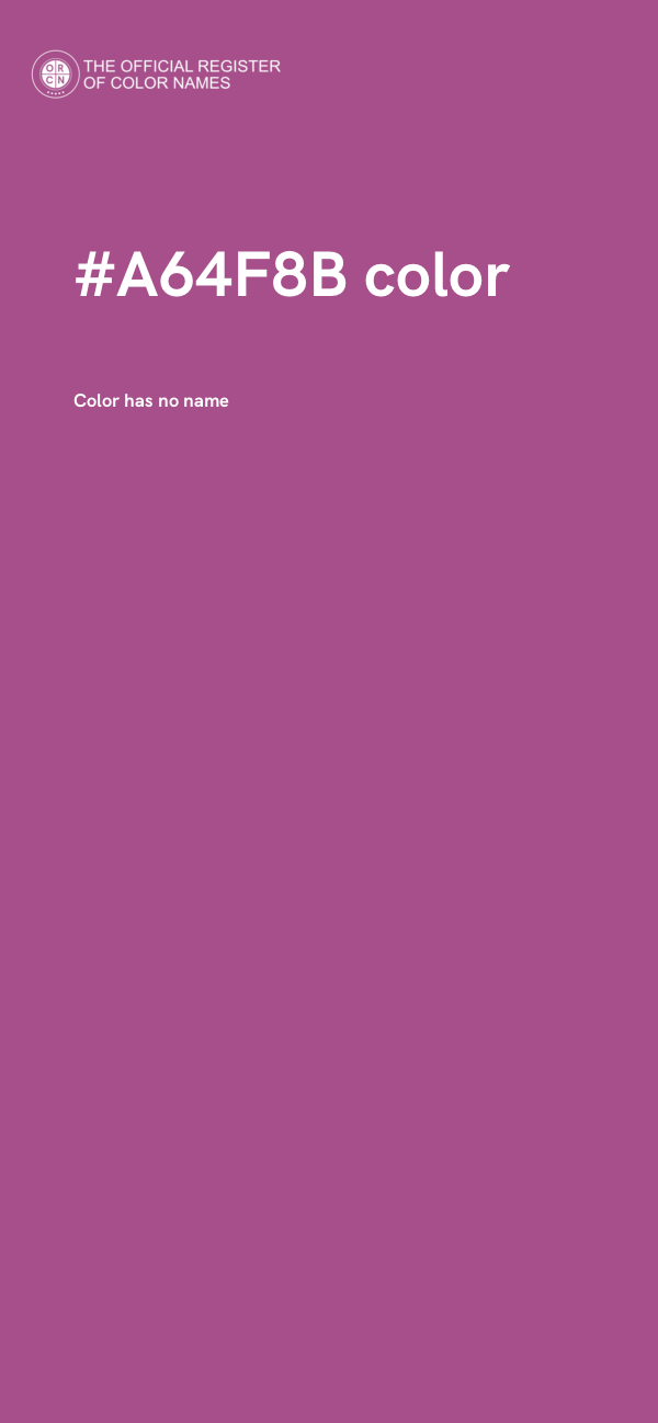 #A64F8B color image