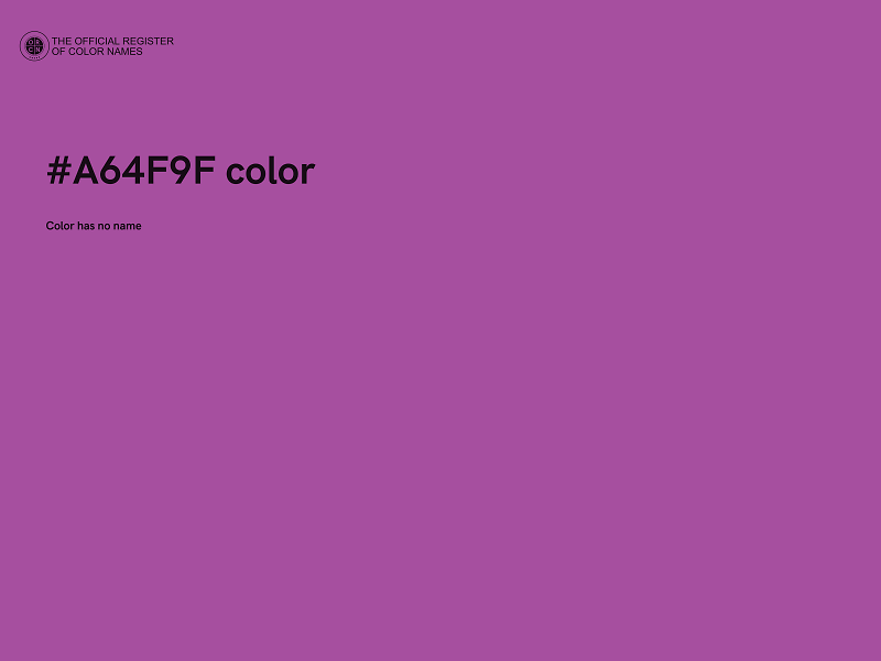 #A64F9F color image