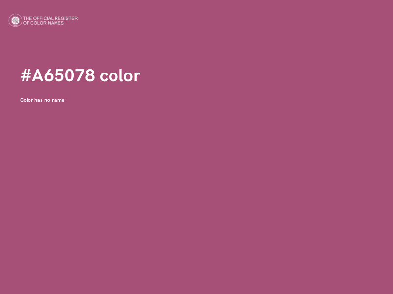 #A65078 color image