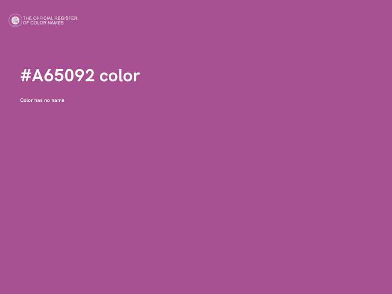 #A65092 color image