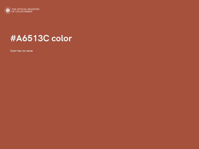 #A6513C color image