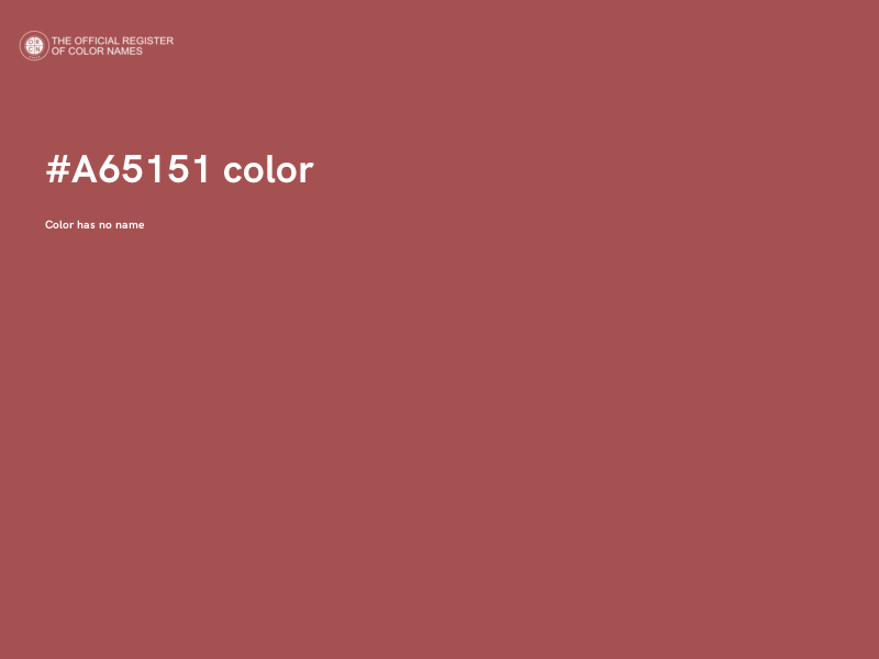 #A65151 color image
