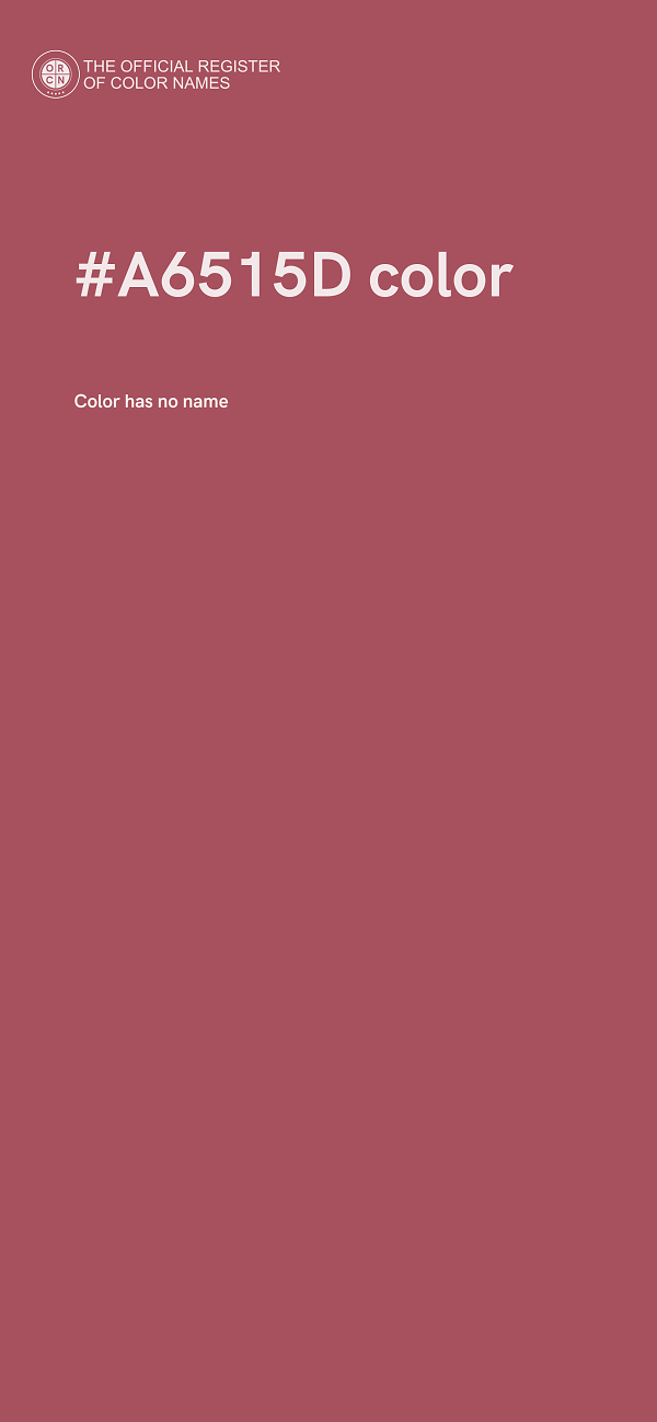 #A6515D color image