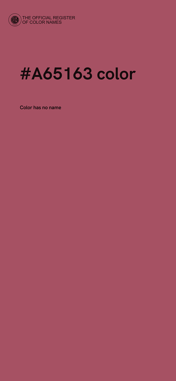 #A65163 color image