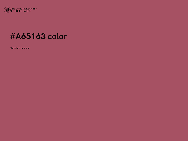 #A65163 color image