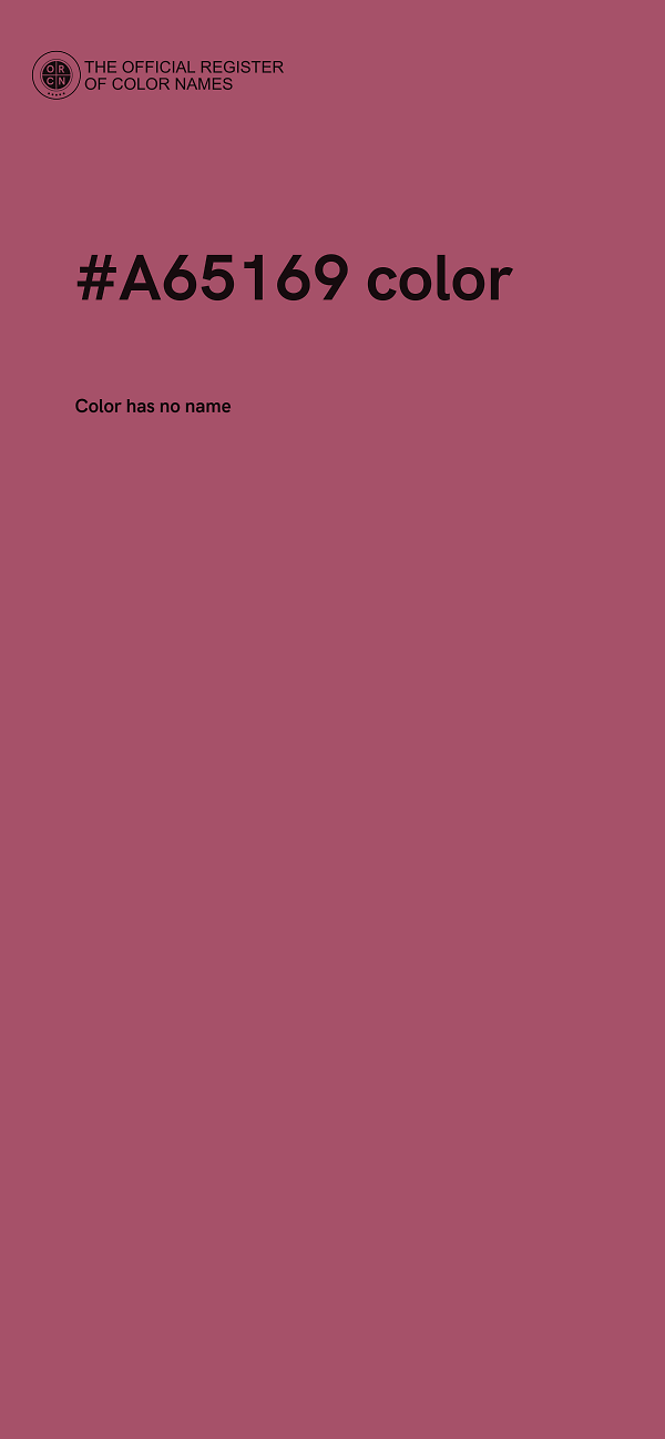 #A65169 color image