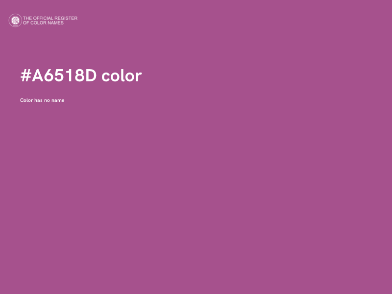 #A6518D color image