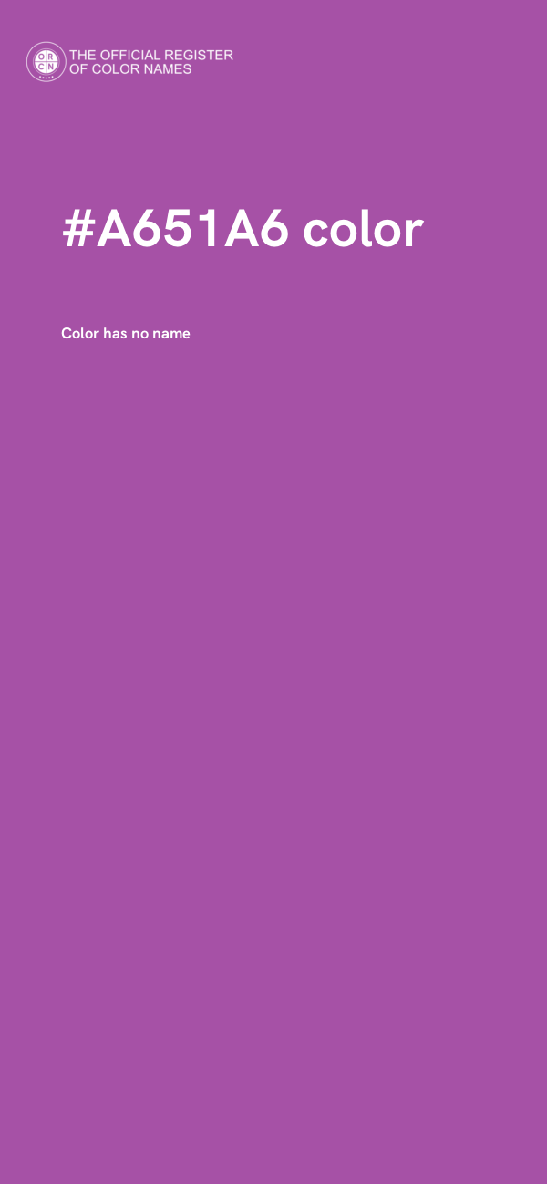 #A651A6 color image