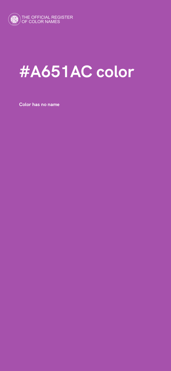 #A651AC color image