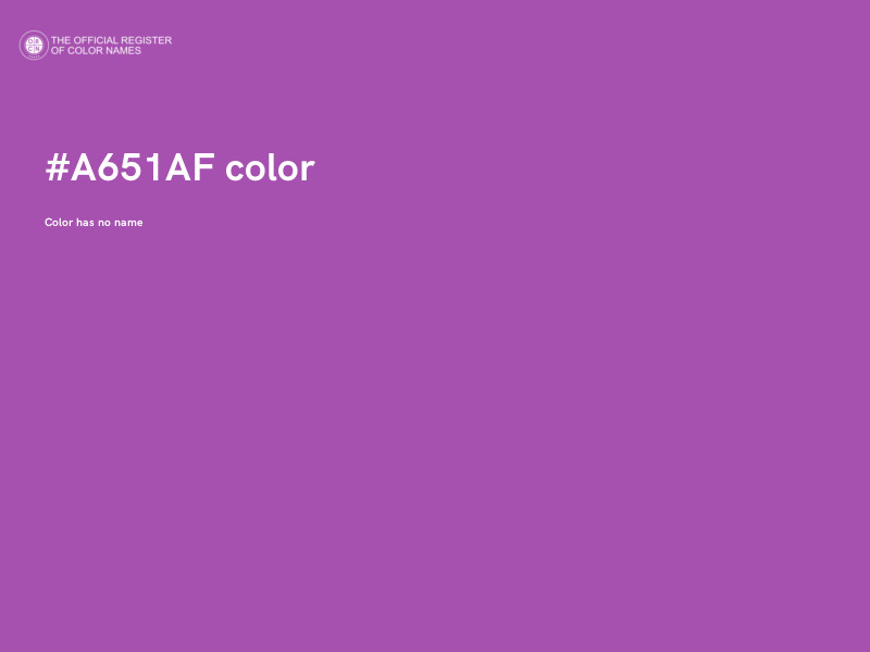 #A651AF color image