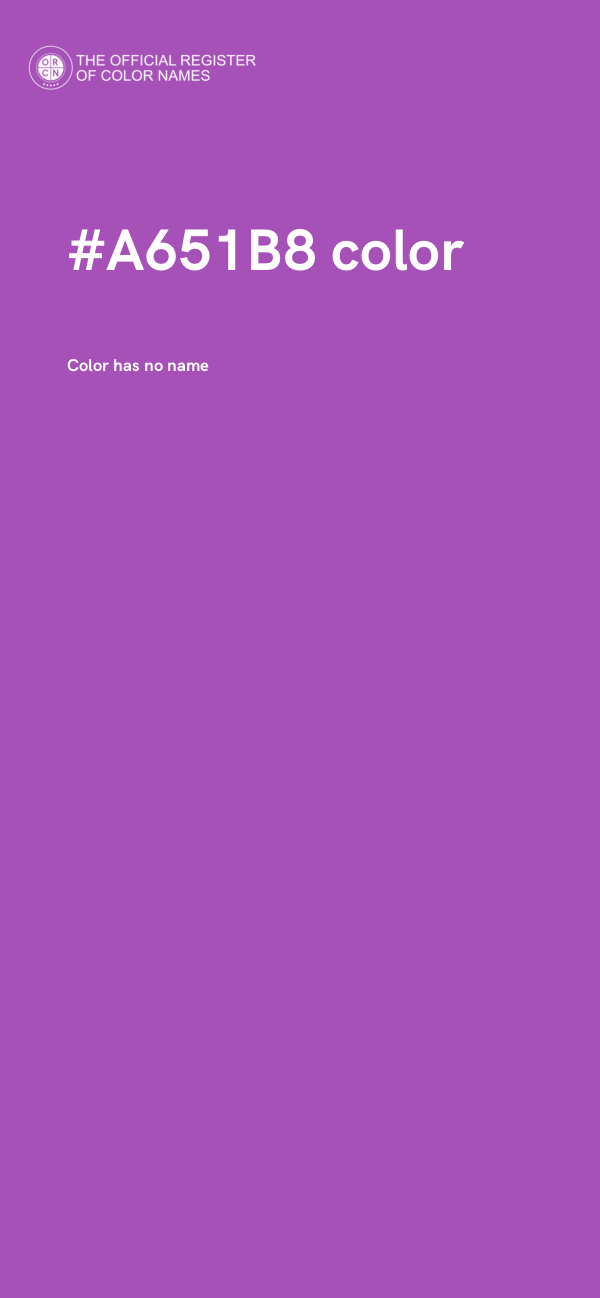#A651B8 color image