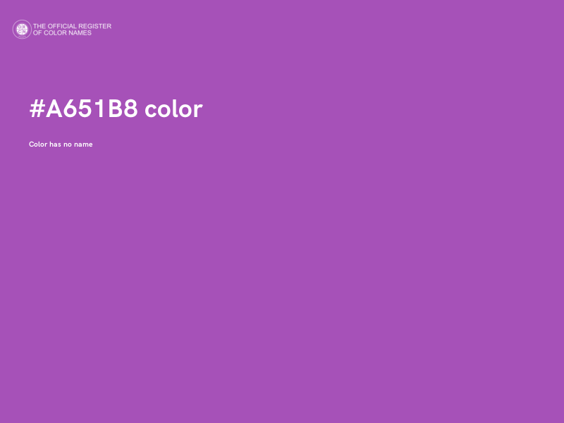 #A651B8 color image