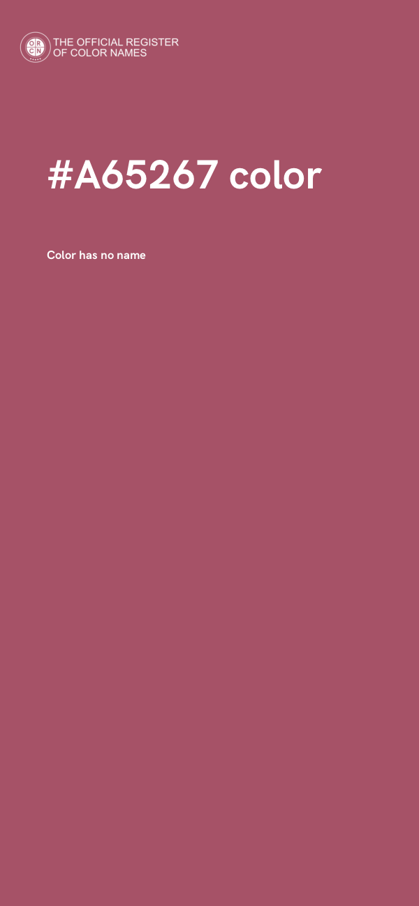 #A65267 color image