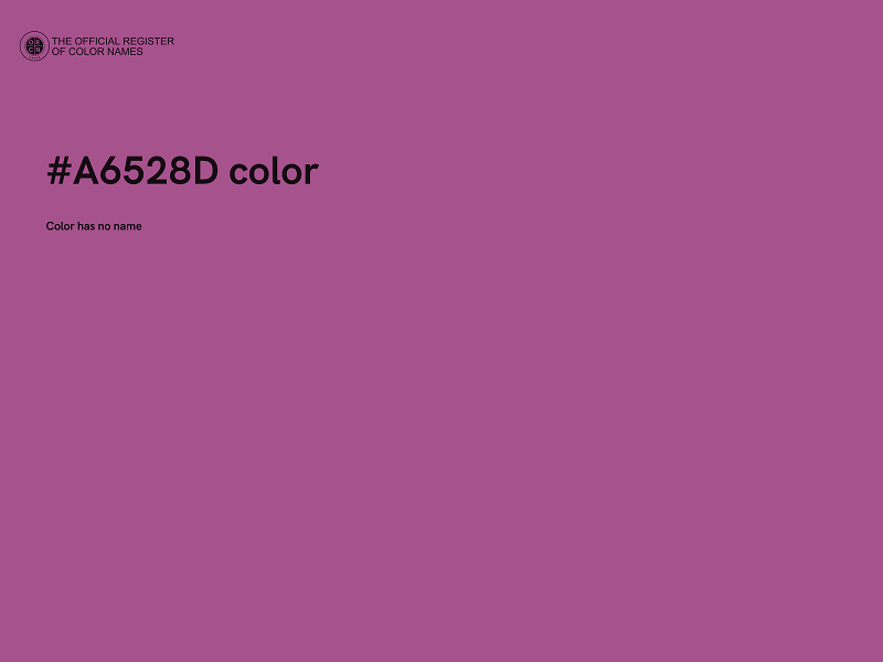 #A6528D color image