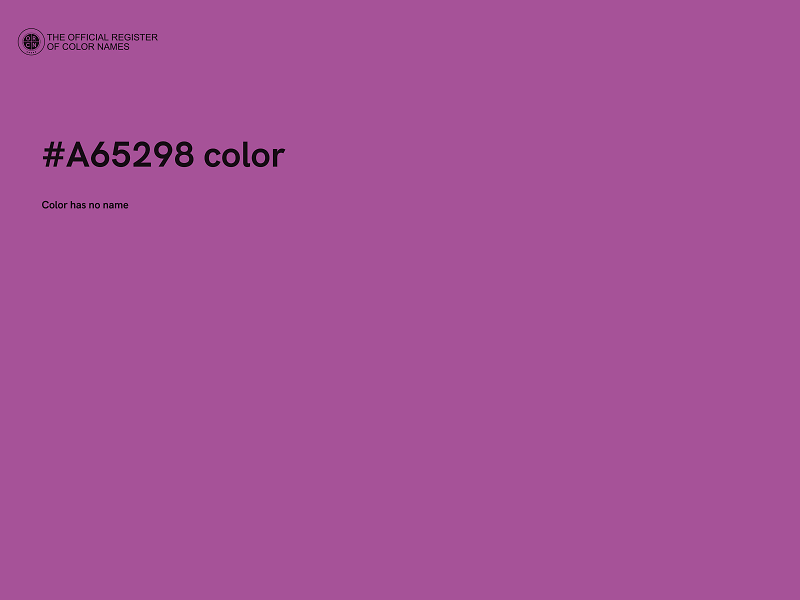 #A65298 color image