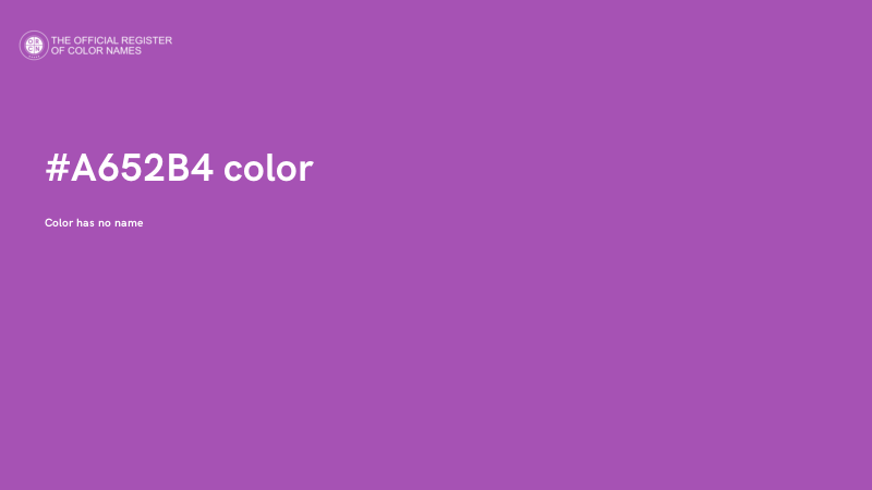 #A652B4 color image