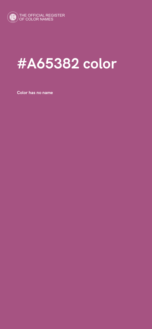 #A65382 color image