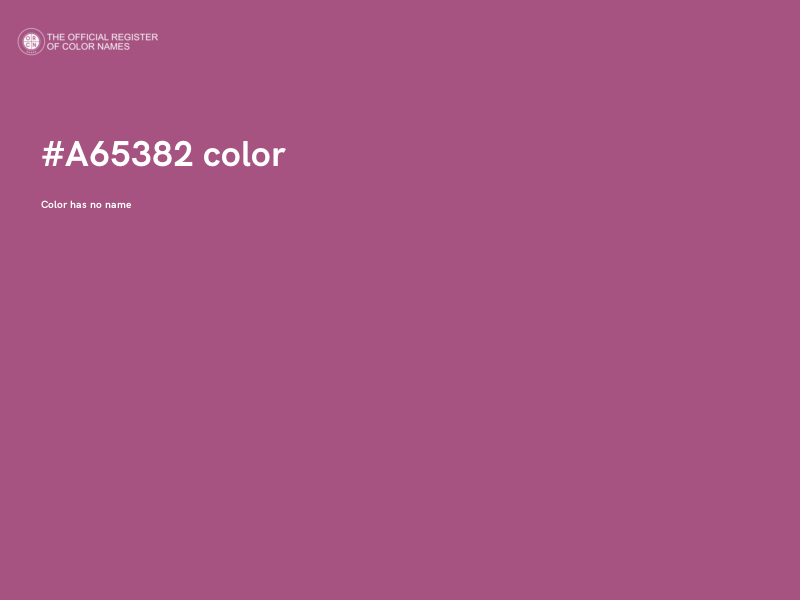 #A65382 color image