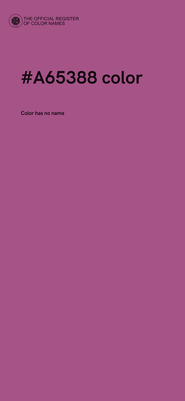 #A65388 color image