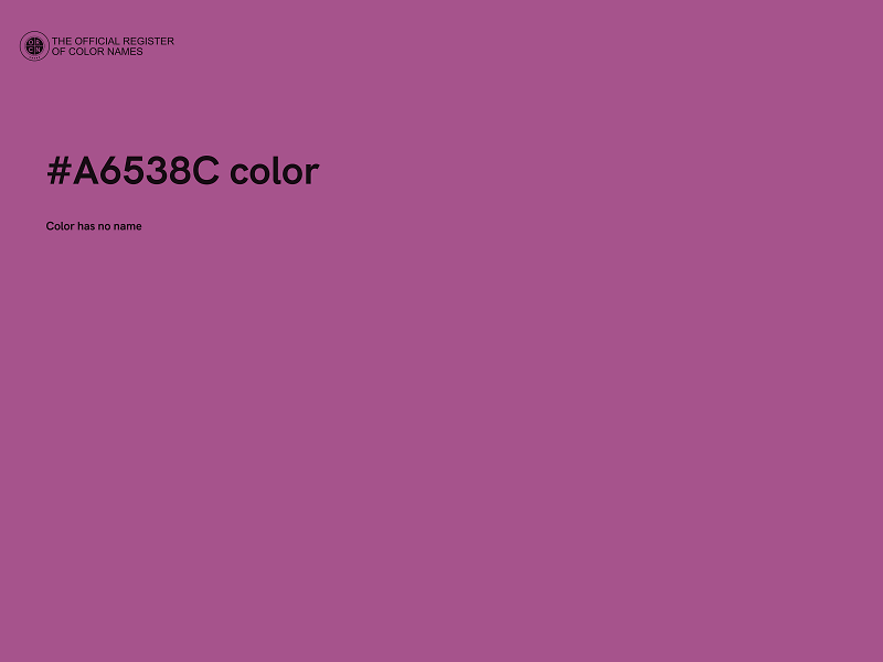 #A6538C color image