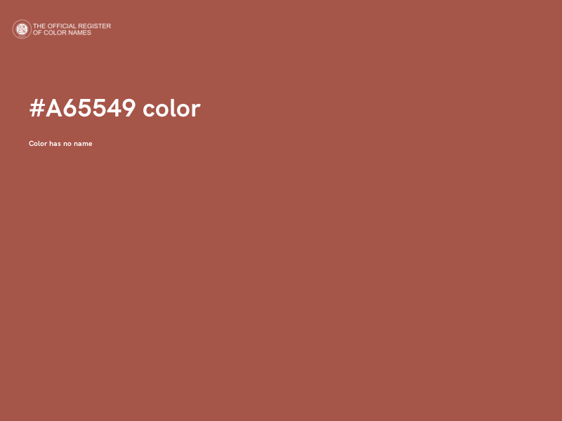 #A65549 color image