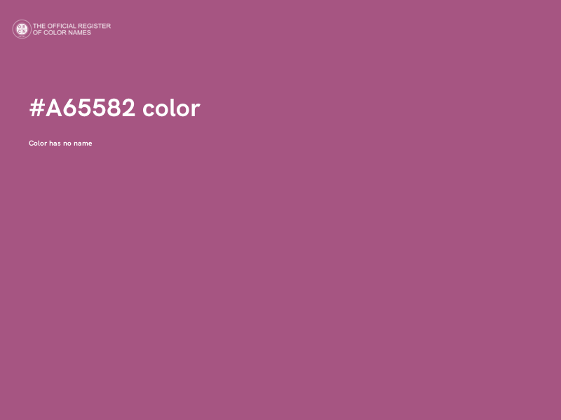 #A65582 color image