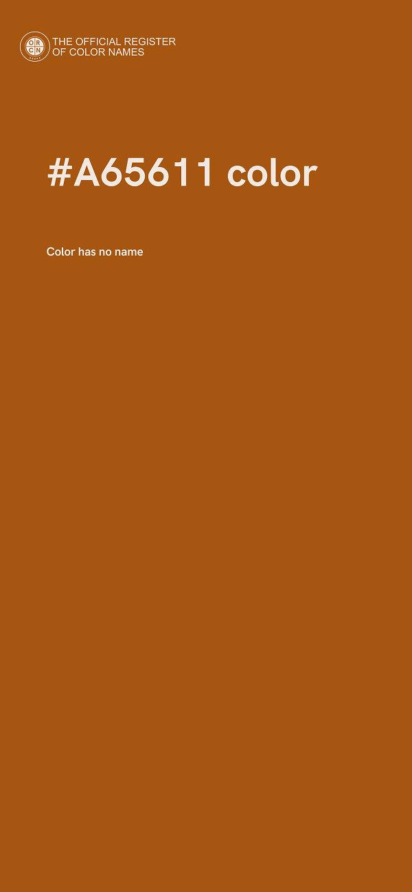 #A65611 color image