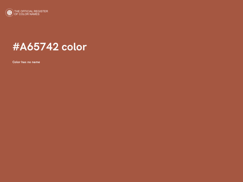 #A65742 color image