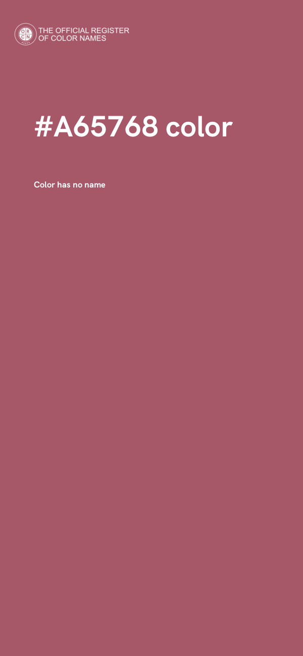#A65768 color image
