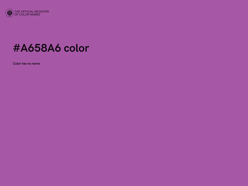 #A658A6 color image