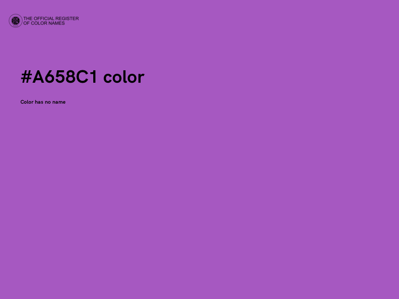 #A658C1 color image