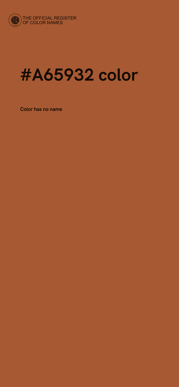 #A65932 color image