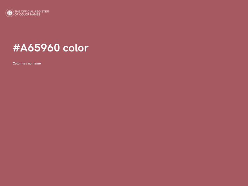 #A65960 color image