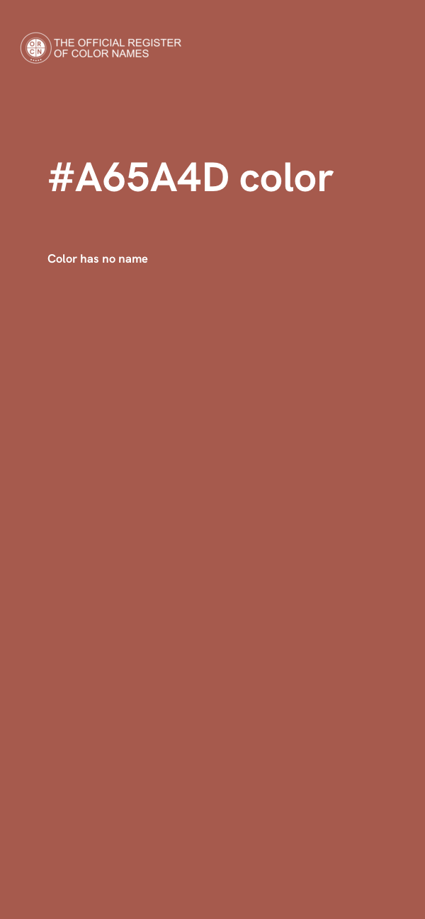 #A65A4D color image