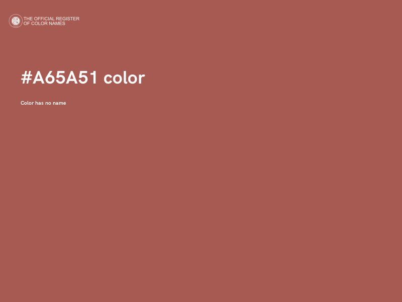 #A65A51 color image