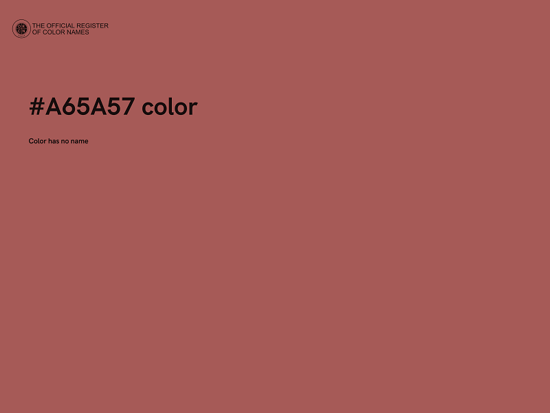 #A65A57 color image