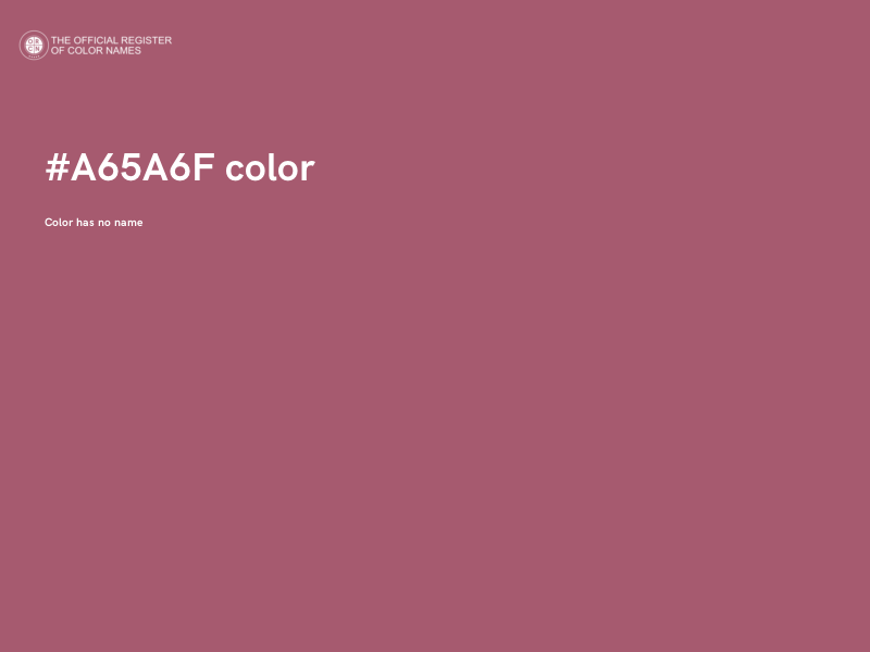#A65A6F color image