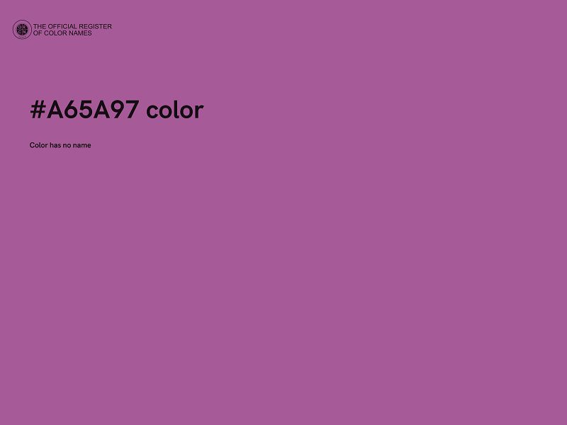 #A65A97 color image