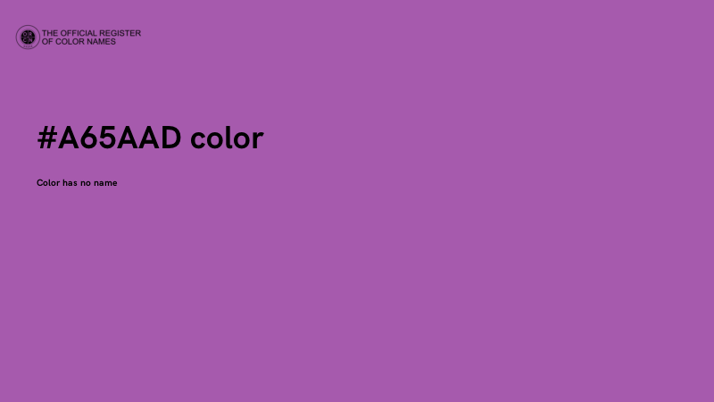 #A65AAD color image